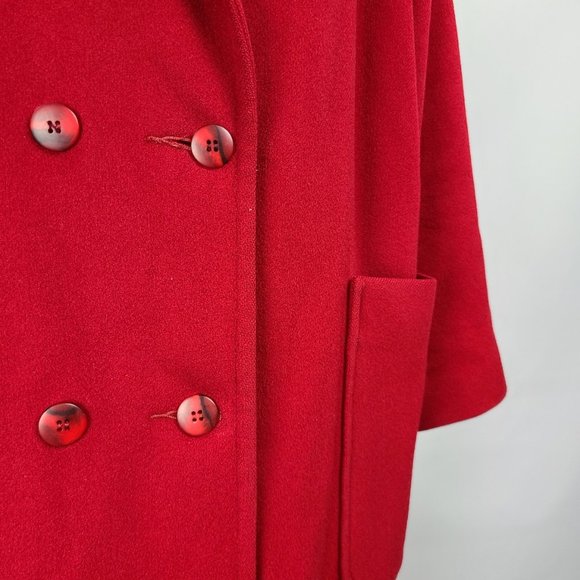 Vintage Eaton Red Wool Jacket Size L - Picture 3 of 11